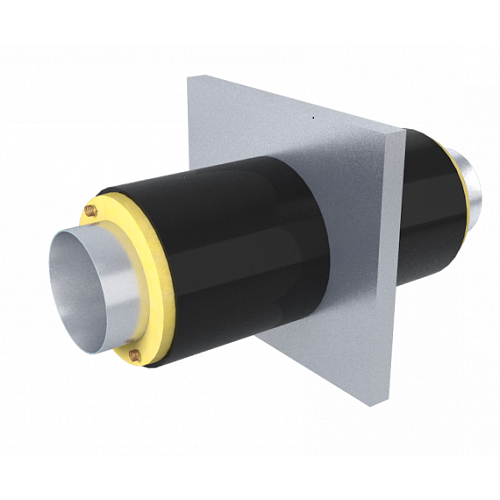 Опора неподвижная вариант А ППУ ОЦ с МЗИ и КВ тип 2 Ст3сп 33,5х3,2х255х16х2500 мм ГОСТ 3262-75