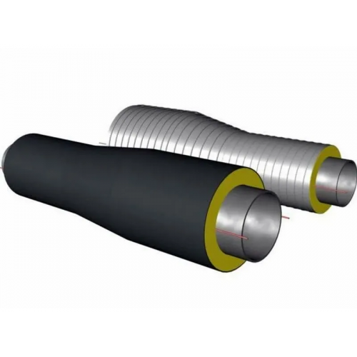 Переход стальной ППУ ПЭ тип 1 Ст20 45х3,5х32х3х1500 мм ГОСТ 8732-78
