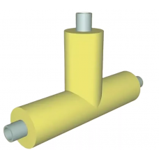 Тройник в ППМ изоляции 108х100х65х180х36х405х800 мм ГОСТ Р 56227-2014