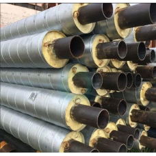 Труба в ППУ изоляции стальная в полиэтиленовой оболочке тип 2 09Г2С Ду57 57х3х140х3х38,5 мм ГОСТ 10705-80