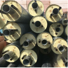 Труба в ППУ изоляции со спутником в полиэтиленовой оболочке тип 2 Ст10 Ду32 108х4 мм ГОСТ 10704-91